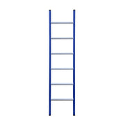 Eurostairs Ladder enkel recht 1x6 sporten BLAUW