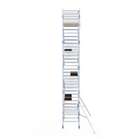 Rolsteiger Alumexx Light 135x250 10,2m werkhoogte tegen de gevel