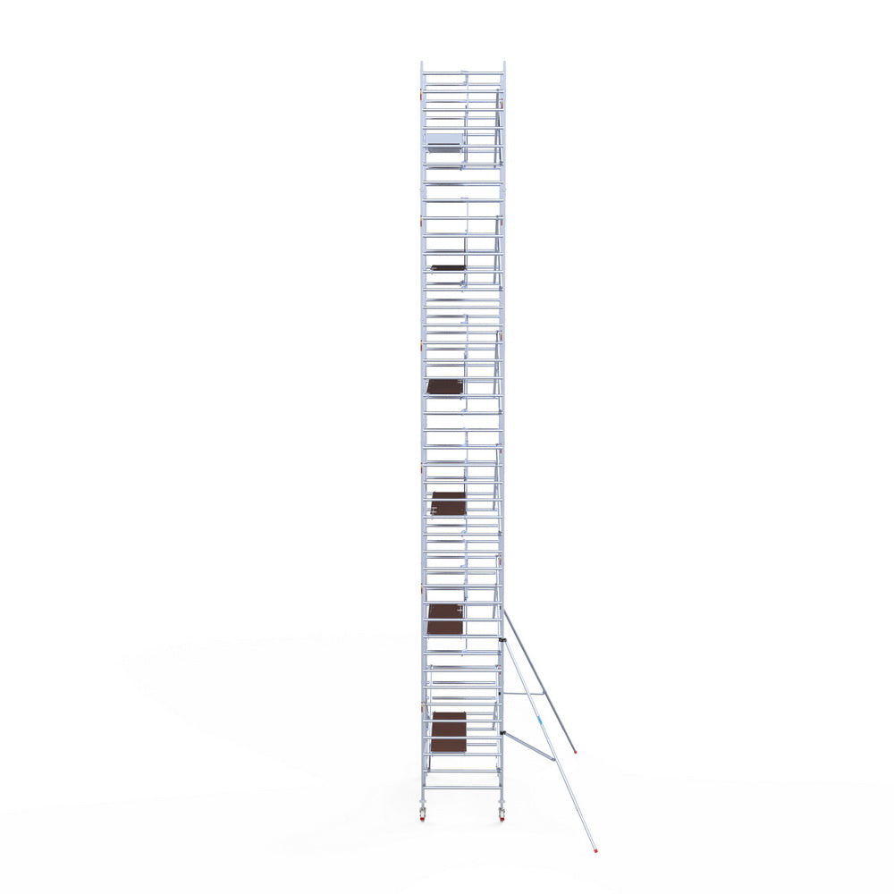 Rolsteiger Professional 135x250 13,2m werkhoogte carbon vloer tegen de gevel