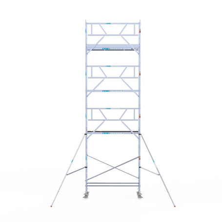 Rolsteiger Professional 75x250 9,2m werkhoogte carbon vloer tegen de gevel