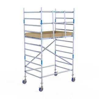 Rolsteiger Alumexx Light 135x190 4,2m werkhoogte tegen de gevel