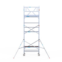 Rolsteiger Original  90x190 7,2m werkhoogte carbon vloer tegen de gevel
