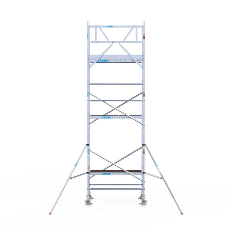 Rolsteiger Original  90x190 7,2m werkhoogte carbon vloer tegen de gevel