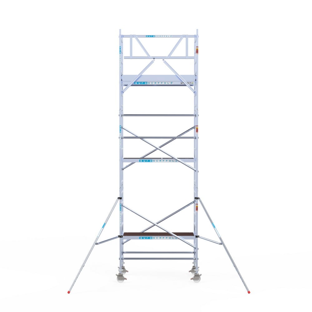 Rolsteiger Original  90x190 7,2m werkhoogte carbon vloer tegen de gevel
