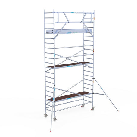 Rolsteiger Original  90x305 7,2m werkhoogte carbon vloer tegen de gevel