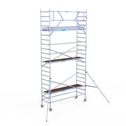 Rolsteiger Original  90x305 7,2m werkhoogte carbon vloer tegen de gevel