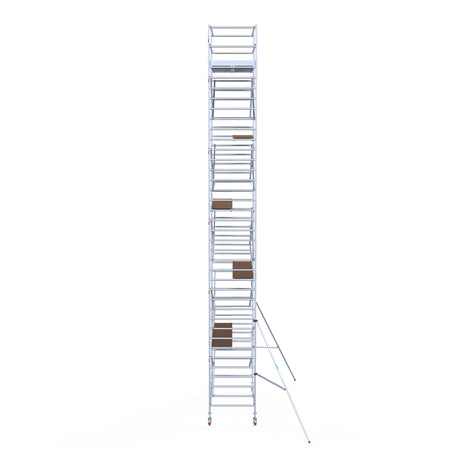 Steigeraanhanger afsluitbaar 305 + Rolsteiger Standaard 135x305 12,2m werkhoogte carbon vloer