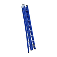 Eurostairs Reform ladder driedubbel uitgebogen 3x8 sporten BLAUW