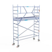Rolsteiger Professional 75x250 4,2m werkhoogte carbon vloer tegen de gevel