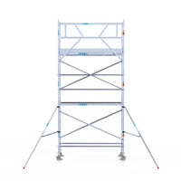 Rolsteiger Original  75x250 6,2m werkhoogte carbon vloer tegen de gevel
