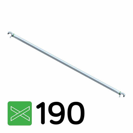 Rolsteiger diagonaal schoor 1.90m