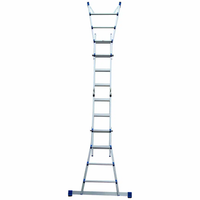 Vouwladder telescopisch 4x4 Silver