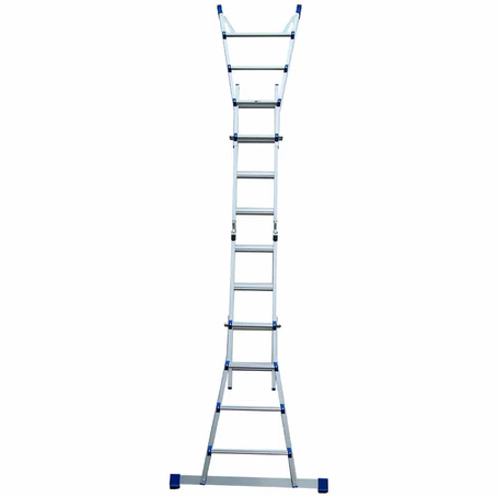 Vouwladder telescopisch 4x4 Silver