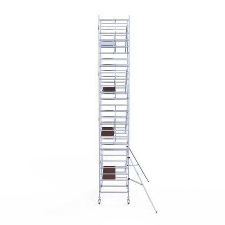 Rolsteiger Professional 135x250 9,2m werkhoogte carbon vloer tegen de gevel