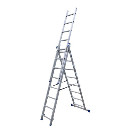 Alumexx driedelige Reformladder 3x8 sporten