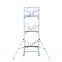 Rolsteiger Professional 135x190 7,2m werkhoogte carbon vloer tegen de gevel