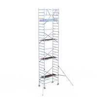 Rolsteiger Original  90x190 9,2m werkhoogte carbon vloer tegen de gevel