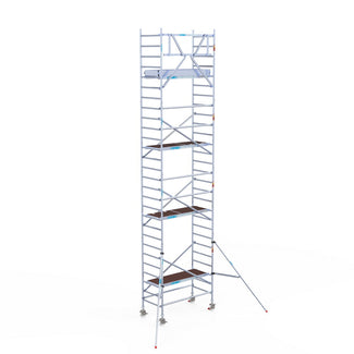 Rolsteiger Original  90x190 9,2m werkhoogte carbon vloer tegen de gevel