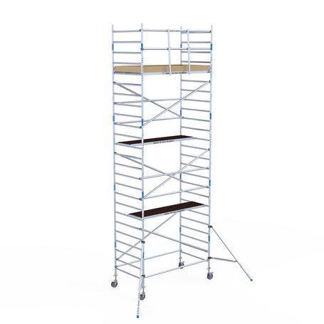 Rolsteiger Alumexx Light 135x250 8,2m werkhoogte tegen de gevel