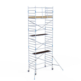 Rolsteiger Alumexx Light 135x250 8,2m werkhoogte tegen de gevel