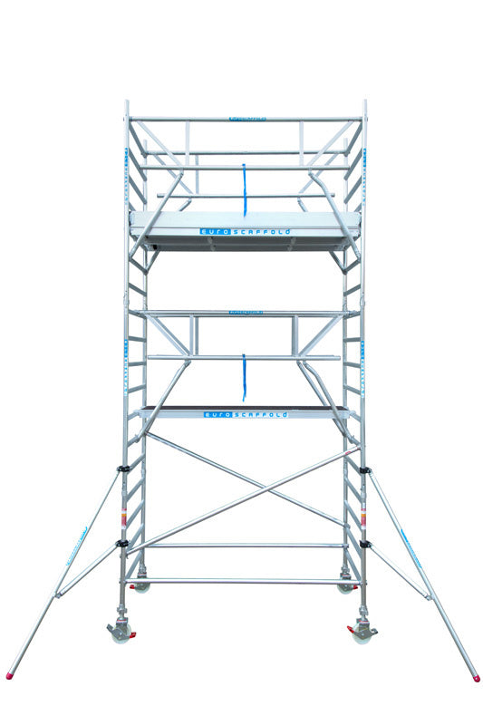 Steigeraanhanger 250 + Rolsteiger Standaard 135x250 12,2m werkhoogte enkele voorloopleuning