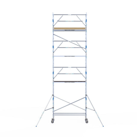 Rolsteiger Alumexx Extra 75x250 9,2m werkhoogte tegen de gevel