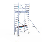 Rolsteiger Original  90x190 5,2m werkhoogte carbon vloer tegen de gevel