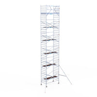 Rolsteiger Original 135x250 13,2m werkhoogte tegen de gevel