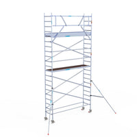 Rolsteiger Original  75x305 7,2m werkhoogte carbon vloer tegen de gevel