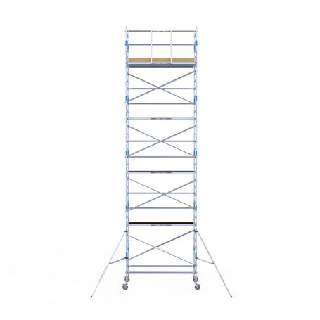 Steigeraanhanger Afsluitbaar 250 + Rolsteiger Alumexx Light 135x250 10,2m werkhoogte