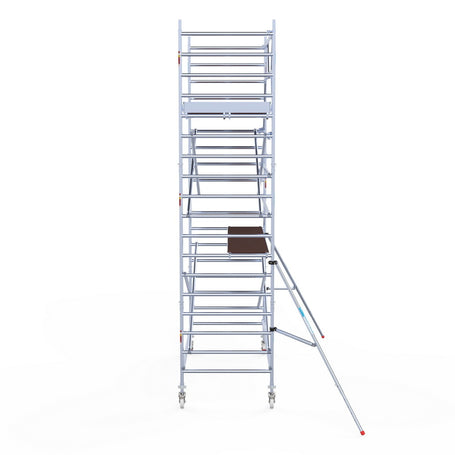 Rolsteiger Original  135x305 6,2m werkhoogte carbon vloer tegen de gevel