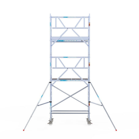 Rolsteiger Professional 75x190 6,2m werkhoogte carbon vloer tegen de gevel