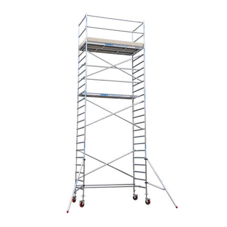 Anssems aanhanger en Basic rolsteiger 135x250x8,2m werkhoogte