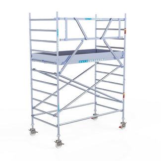 Rolsteiger Original  135x250 4,2m werkhoogte carbon vloer tegen de gevel