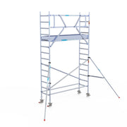 Rolsteiger Professional 75x250 5,2m werkhoogte carbon vloer tegen de gevel