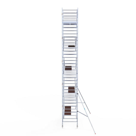 Rolsteiger Original  135x305 11,2m werkhoogte carbon vloer tegen de gevel