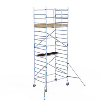 Rolsteiger Alumexx Light 135x190 6,2m werkhoogte tegen de gevel