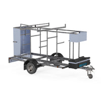 Steigeraanhanger afsluitbaar 305 + Rolsteiger Standaard 135x305 8,2m werkhoogte