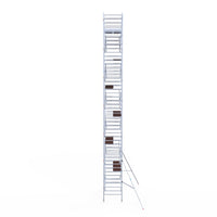 Rolsteiger Original  135x305 14,2m werkhoogte carbon vloer tegen de gevel