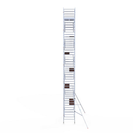 Rolsteiger Original  135x305 14,2m werkhoogte carbon vloer tegen de gevel