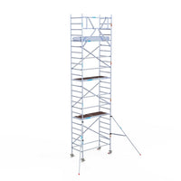 Rolsteiger Original  90x190 8,2m werkhoogte carbon vloer tegen de gevel