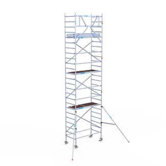 Rolsteiger Original  90x190 8,2m werkhoogte carbon vloer tegen de gevel