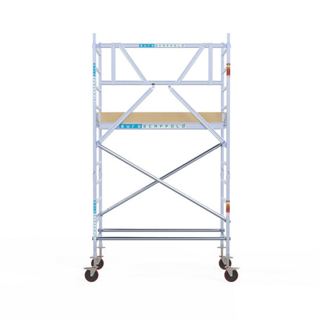 Rolsteiger Basic 90x190 4,2m werkhoogte carbon vloer tegen de gevel