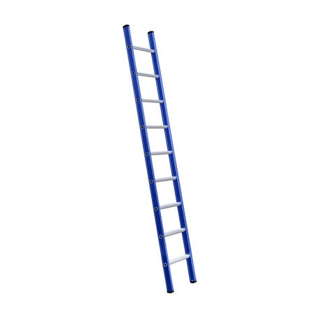 Eurostairs Ladder enkel recht 1x9 sporten BLAUW