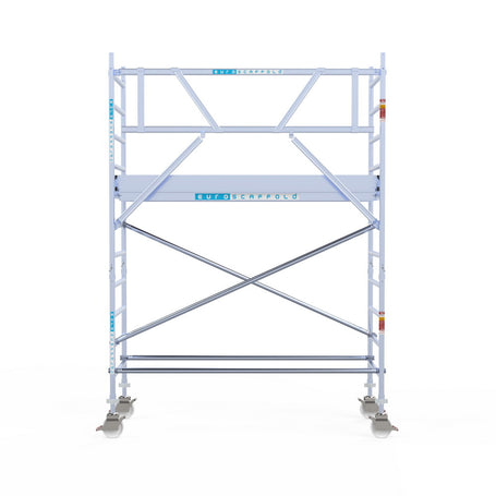 Rolsteiger Professional 90x250 4,2m werkhoogte carbon vloer tegen de gevel