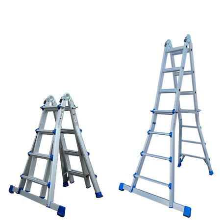Vouwladder telescopisch 4x4 Silver